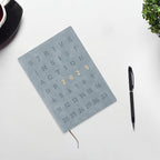 CIYODO Fitness Journal Notebook Workout Planner Daily Training Scheduler A5 Blue Fitness Agenda Notepad for Gym Exercise and Weight Loss Tracking 2025