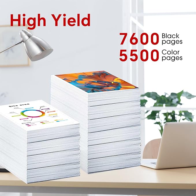 069H Toner Cartridges Set Compatible Replacement for Canon 069/069H Toner Use with lmageCLASS MF753Cdw MF751Cdw MF756Cx LBP674Cdw LBP673Cdw Printer|MF753cdw Toner,4Pack