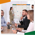 Lincia Extra Large Make Ready Board Property Management Kit, 36 x 45 Inch Make Ready Dry Erase Board with Lines Office Visual Work Checklist Project for Scheduling Tracking Progress