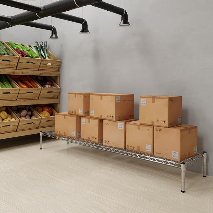 Regal Altair 18" Deep x 72" Wide x 8" Height Wire Shelving Kit | 1-Tier | NSF Commercial Storage Rack Unit