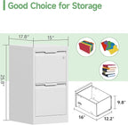 2-Drawer File Cabinet with Lock,Metal Vertical Filing Cabinets for Home Office,Under Desk File Cabinets for Letter/Legal/A4 Size Files,Easy Assemble