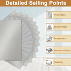 Silunkia 120 Sheets Shimmer Silver Cardstock 8.5 x 11 Craft Paper, 250gsm/92lb Heavyweight Certificate Paper Card Stock for DIY Card Making, Wedding Invitations, Thank You Cards, Business Cards