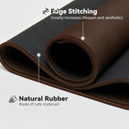 Reniteco Waterproof Large Gaming Mouse Pad with Durable Stitched Edges, Non-Slip Rubber Base, Grainy Jacquard Mouse Mat Desk Pad for Home Office Gaming, 31.5''x11.8''x0.12'', Matte Brown