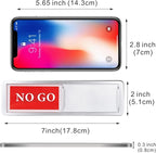 Go/No Go Door Sign Indicator for Office, Home, Restroom, Conference Room. Room Status Tells Whether Go No Go (Silver)