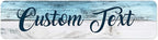 Custom Sign, Custom Street Sign, 11 Font Colors, 13 Font Styles, 4 Hole Options, 22 Sizes, 8x32 Inches, Rust Free DiBound, Fade Resistant, Made in USA by My Sign Center (Coastal)