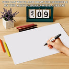Roowest 4 Pcs 12 x 16 Inch, 1/8 Inch Thick White Acrylic Sheets Plastic Panels Sheets Cut to Size Cast Acrylic Board Panel with Protective Film for Craft DIY Projects Display Sign Frame