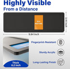 Office Door Signs with 6 Printed Status Options – Do Not Disturb, Out of Office, In a Meeting, Please Knock, Work from Home, Back Soon – Includes Custom Personalized Blank Sticker for Privacy Workspace or Studio Available and Away