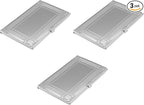 Stephanie Imports Set of 3 Slim & Minimalist Metal Business Card Holder Unisex Case (Silver Crossing)