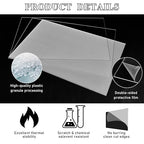 Roowest 3 Pcs 24 x 28 Inch, 1/4 Inch Thick Clear Acrylic Sheets Plastic Panels Sheets Cut to Size Cast Acrylic Board Panel with Protective Film for Craft DIY Projects Sign Frame