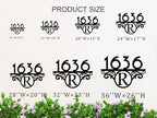 Personalized Address Signs for Houses,House Numbers for Outside Modern,House Number Sign, Address Number for Houses, Metal Address Plaque Sign, Custom Address Plaques for House Numbers