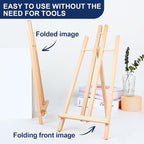 ESRICH 2pcs 17 Inch Tabletop Easels, Easel Stand for Painting,Tripod, Painting Party Easel, Kids Student Desktop Easel for Painting,Paint Easel for Canvas Paint