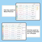 Magnetic Dry Erase Weekly Planner Whiteboard Monthly Calendar for Fridge, Schedule Board, Menu Board, to DO and Chore List for Family