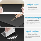 12 Pack Black Desk Dividers for Students, Privacy Shields Folder for Students, Durable & Waterproof Plastic Study Board, Classroom Teacher Supplies Test Divider, Includes Extra Labels