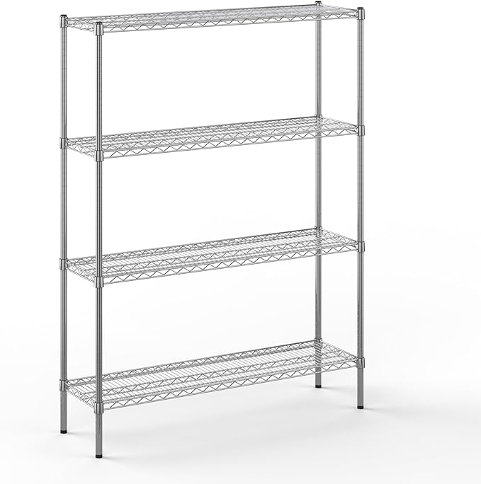 Regal Altair 14" Deep x 48" Wide x 64" Height Wire Shelving Kit | 4-Tier | NSF Commercial Storage Rack Unit