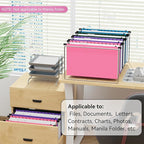 ANSOOK Legal Size Hanging File Folders Extra Capacity,Heavy Duty 3 Inch Expandable File Folders Hanging with Tabs,12 Pack Hanging File Organizer,File Cabinet Folders with Insertable Tabs for School