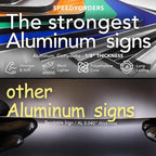 Custom Metal & Aluminum Signs - Personalized Business Signs, White (20x20 In)