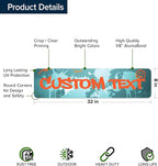 Custom Sign, Custom Street Sign, 11 Font Colors, 13 Font Styles, 4 Hole Options, 22 Sizes, 8x32 Inches, Rust Free DiBound, Fade Resistant, Made in USA by My Sign Center (Graffiti)