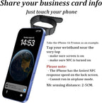 Digital Business Card Wristband - NFC Business Card - Social Media Sharing & Instant Contact - Tap to Share NFC - Suitable for Office, Social Media, Campus, for iOS & Android - 1pc