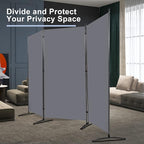 Room Divider 6FT Folding Privacy Screens, 3 Panel Partition Room Dividers w/Freestanding Design, Portable Wall Divider for Room Separtation, Fabric Screen Panel for Home Office Bedroom Dorm