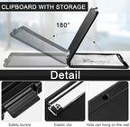 Geyee 24 Pcs Clipboard with Storage Plastic Foldable Nursing Clipboard Storage with Pen Holder 9. 5 x 13. 4 Inch Foldable Clip Board with Low Profile Clip for Student Teacher Nurse Office Supplies