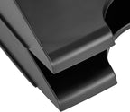 Amazon Basics Rectangular, Stackable Office Letter Organizer Desk Tray, Black, Pack of 2