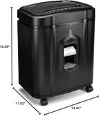 Aurora AU1225MA High-Security 12-Sheet Micro-Cut Paper and CD/Credit Card Shredder/ 5-Gallon Pullout Basket/40 Minutes Run Time