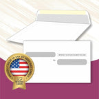 NextDayLabels - W-2 Tax Forms Double Window Security Envelopes, (Pack of 100 Self Seal Envelopes)