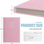 Gratitude Journal Daily Affirmations with Simple Guided Format-Undated Life Planner, Daily Planner, For You More Happiness, Positivity, Affirmation, Mindfulness&Self Care(Pink)