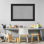 Amanti Art Black Framed Magnetic Board 20x28 Medium Vision Board for use with Magnets, 100% Metal Sheet to Display Items as Office Decor or for Home Organization in mudroom, Kitchen or Kids Room