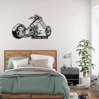 Custom Motorcycle Metal Sign Personalized Biker Name Sign Motorcycle Wall Art Motorbike Signs Garage/Man Cave Decor Gift for Bikers Men Husband