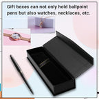 Olutacot 84 Pcs Pen Gift Boxes Empty Black Ballpoint Pen Gift Box with Cushion Pen Jewelry Display Box Empty Present Collection Cases for Birthday Souvenir Business Gifting Office Supplies