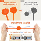 SOOOEC Magnetic Cable Ties, 24 Pack 7.2" Magnetic Cord Organizer Cute Cloud Design, Reusable Silicone Twist Ties with Strong Magnet for Bundling and Cable Management, Fridge Magnets, Assorted Colors.