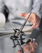 novium Hoverpen Interstellar - Space Black, Ballpoint Pen, Unique Conversational Starter, Premium Futuristic Design, Precision Flow Ink, Schmidt Ballpoint Cartridges