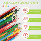 S & E TEACHER'S EDITION Colored Pencils 360Pcs,Coloring Pencils Set Drawing Pencils for Sketch, Woodcase Lead Pencils, Wooden Colored Pencils, Back to school Christmas Gifts