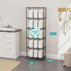SINGAYE Shelf Closet Wire Shelving：Adjustable Metal Unit for Laundry Room Organization Bathroom Kitchen Home Storage Pantry Rack Shelves