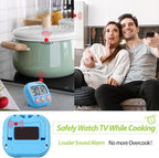 Weewooday 24 Pcs Digital Kitchen Timer Magnetic Timer Bulk On/Off Switch Minute Second Count up Countdown Loud Alarm for Exercise Cook Baking (Blue,Green)
