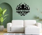Custom octopus metal signs，personalise octopus wall art，octopus decor，funny octopus metal signs，octopus bathroom decor，personalized metal signs for outdoors