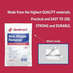 Dealmed Sterile Staple Removal Kit, Includes Staple Remover and Gauze Sponge, Staple Removal Tool Single-Use Kit, Ideal for Hospitals and Clinics (10 Kits)