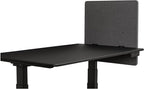 Stand Up Desk Store ReFocus Clamp-on Acoustic Desk Divider Privacy Panel That Reduces Noise and Visual Distractions (Ash Gray, 23.6" x 23.6")