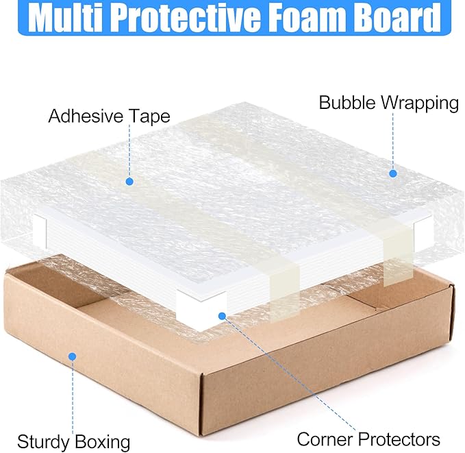 ToLanbbt 24 Pack White Foam Board, 16 x 20 x 3/16" Thick Foam Core Acid Free Poster Foamboard for Art Craft Projects, Painting, Displaying, Signage, Wedding, School