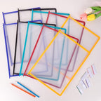 Antner 10-Pocket Desktop Reference & Display System with 360° Adjustable Base, Fast Flip & Find Desk Reference Organizer, A4/Letter Size 10 Double-Sided Panels with 5-Color Borders & Index Tabs, Black