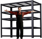 ZEUKMXOO 62" W 3050LBS Storage Shelves Unit,5 Tier Heavy Duty Metal Shelving Unit and Storage Large Rack,72" H x62 W x24 D Adjustable Metal Shelving Unit,Garage Shelves for Basement,Warehouse