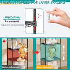 SINGAYE Shelf Closet Wire Shelving：Adjustable Metal Unit for Laundry Room Organization Bathroom Kitchen Home Storage Small Pantry Rack Shelves