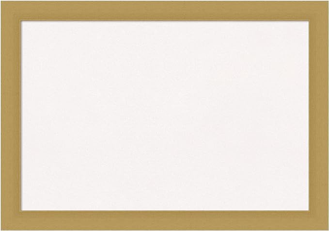 Amanti Art White Cork Board for Wall, 14x20 Vision Board with Gold Frame, Small Corkboard Office Decor for Home Organization, Casual Corkboard Pinboard to Display Items for Home Organization in