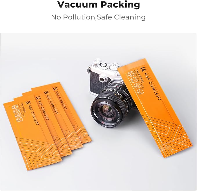 K&F Concept 40 Pack Microfiber Cleaning Cloths for Electronics, 6x6in Premium Glasses Cleaning Cloths, Lens Cleaner Cloths for TV Screen, Laptop, Computer, Monitor, Tablet, iPhone, iPad