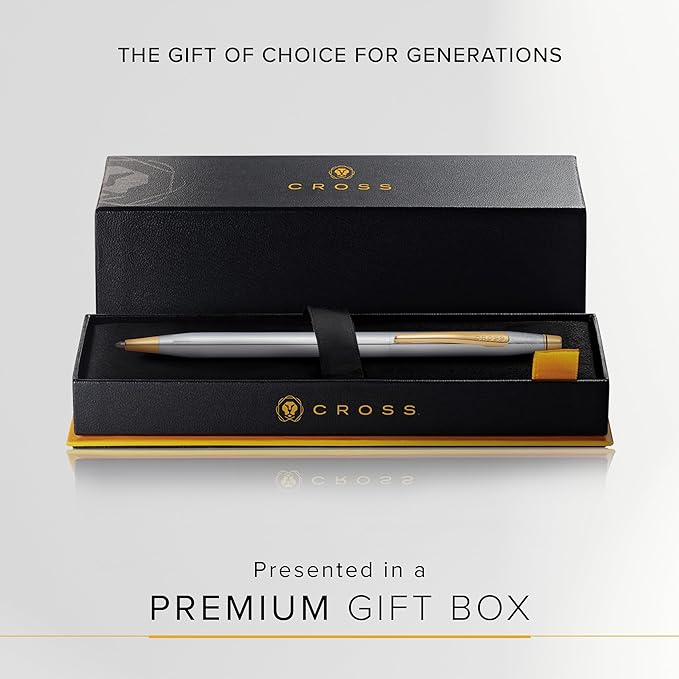 Cross Classic Century Refillable Ballpoint Pen Presented in a Luxury Gift Box - Medium Point, Black Ink, Medalist
