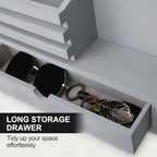Lucundm Key Holder Wall Mount, Mail Holder with Storage Drawer and 6 Key Hooks for Coat, Dog Leash, Home Decor Rack, House Accessories, Entry Way Organizer