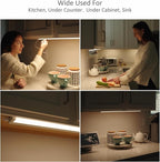 Leetdud LED Under Cabinet Lighting Hardwired or Plug in, 12 Inch 6W, Dimmable 5 Color 2700K/3000K/3500K/4000K/5000K, Linkable Eyes Care Design Counter Lights for Kitchen, Sink, ETL Listed, White