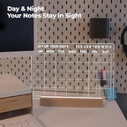 Dry Erase Calendar with Light, 13x9, USB-Powered Light Up Whiteboard, Includes 4 Markers & Eraser, Monthly Planner, Productivity Tracker, Home & Office Calendar