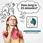Secura 7.5 Inch Visual Timer, 60 Minute Visual Oversize Countdown Timer for Kids and Adults, Durable Mechanical Time Management Tool (Dark Green)